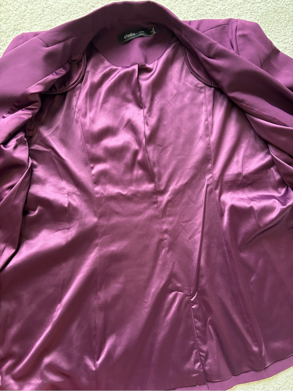torrid Plum Purple Single-Button Blazer - Picture 10 of 13